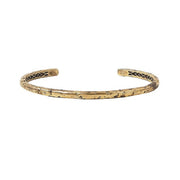 JOHN VARVATOS Distressed Brass Cuff Bracelet, Narrow 4mm